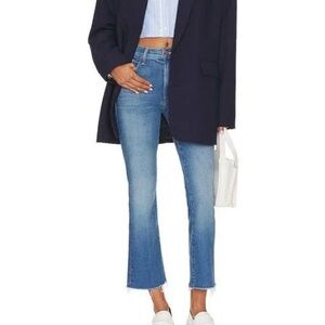 MOTHER Denim Insider Ankle Fray-eager beaver